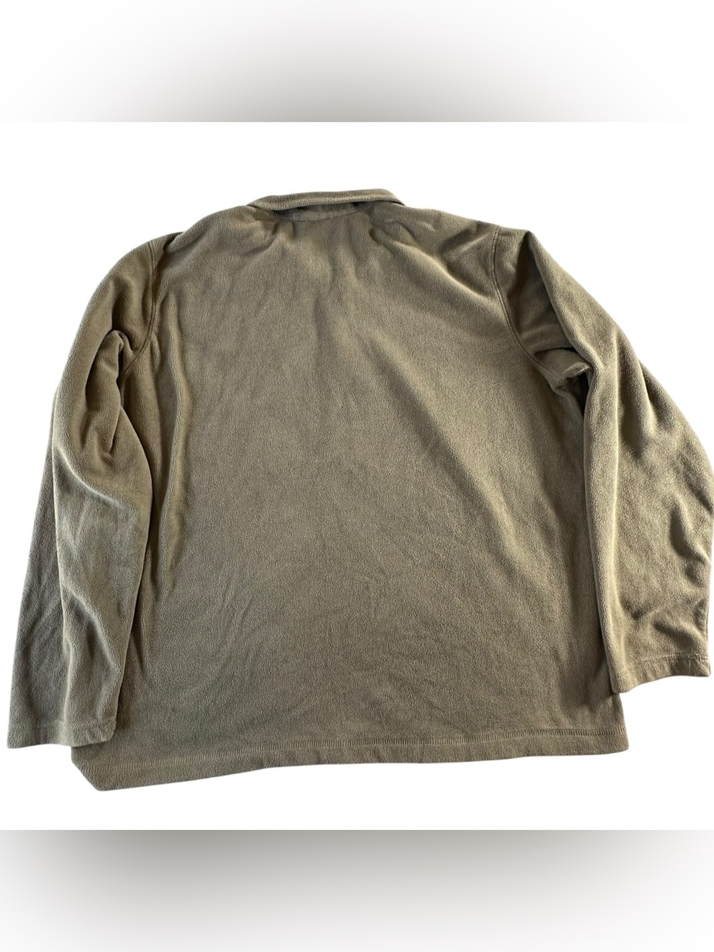 Eddie Bauer Olive Green Fleece Pullover with Logo Tag XL - Picture 5 of 9